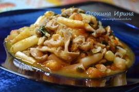 Вешенки с овощами
